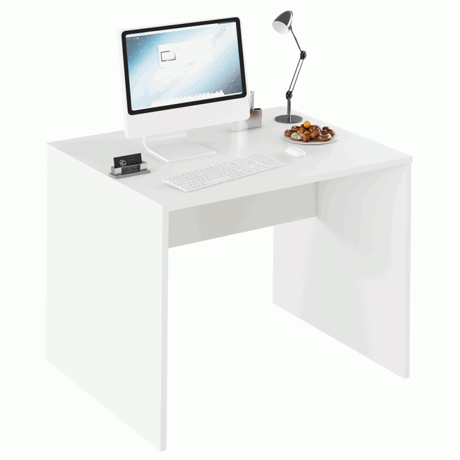 Psací stůl, bílá, RIOMA TYP 12