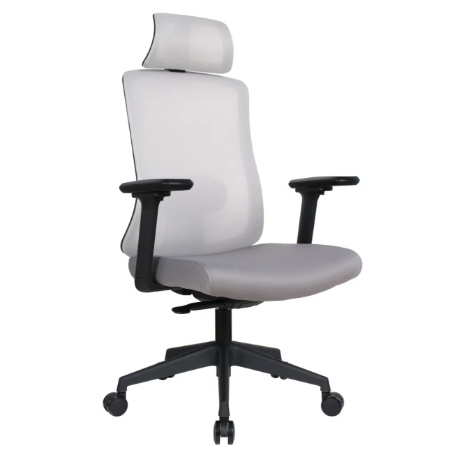 Kancelářské křeslo, šedá/černá, ROSANO