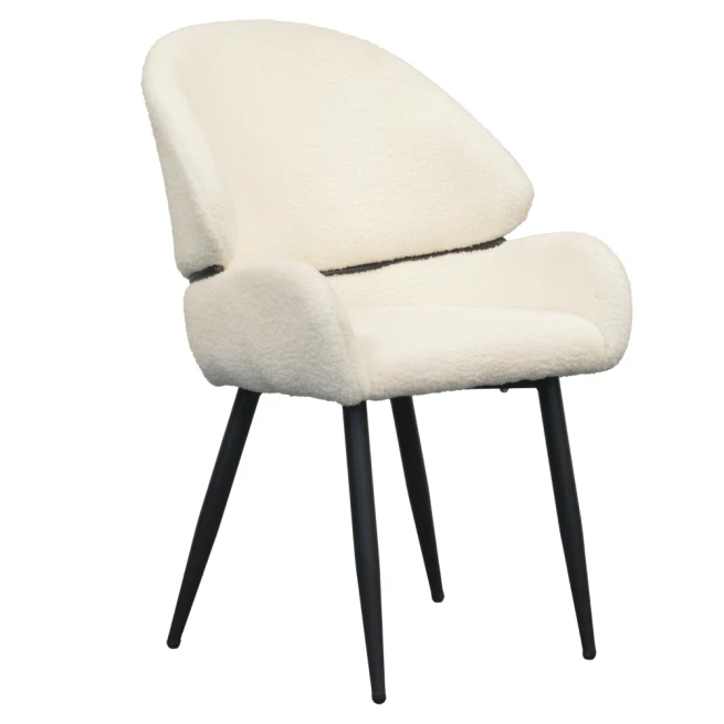 Jídelní židle, bílá/černá, SANAKO TYP 1