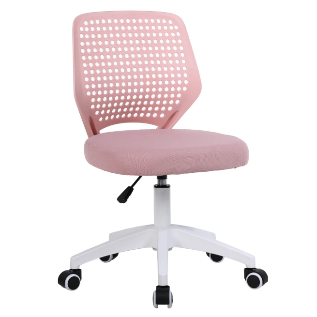 Otočná židle, růžová/bílá, SATOZ