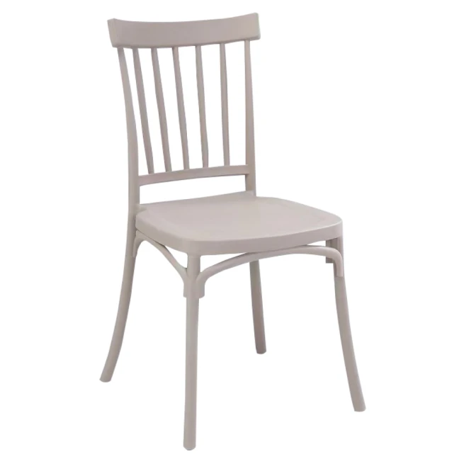 Stohovatelná židle, šedohnědá Taupe, SAZEN