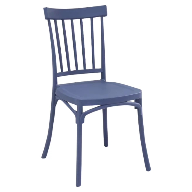 Stohovatelná židle, modrá, SAZEN