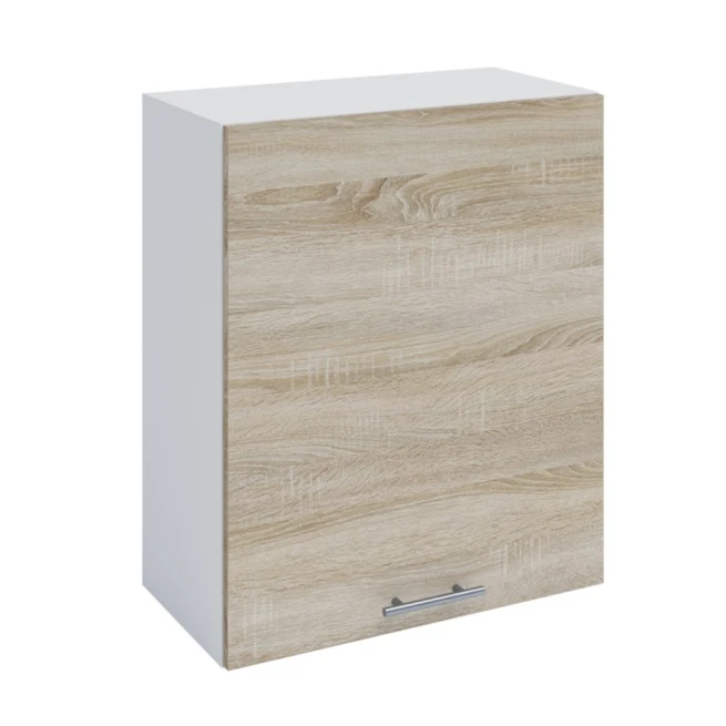 Horní skříňka, dub sonoma / bílá, levá, FABIANA W - 60