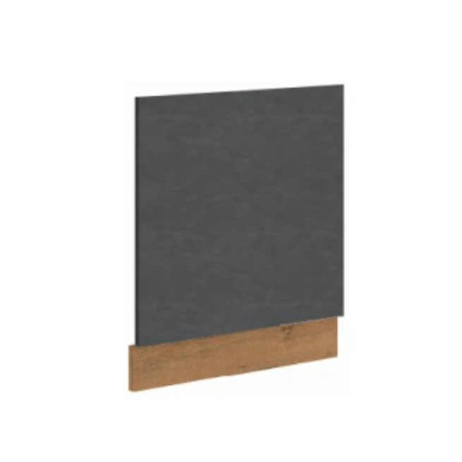 Dvířka na vestavnou myčku nádobí, šedá matná / dub lancelot, VEGA ZM 570x596