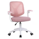 Kancelářské křeslo, růžová/bílá, SOLARI
