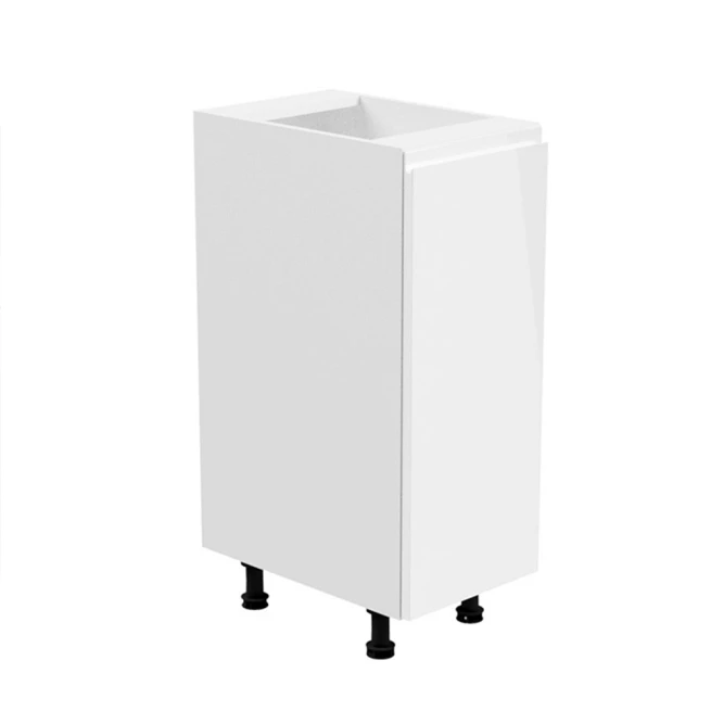Spodní skříňka, bílá / bílý extra vysoký lesk, pravá, AURORA D30