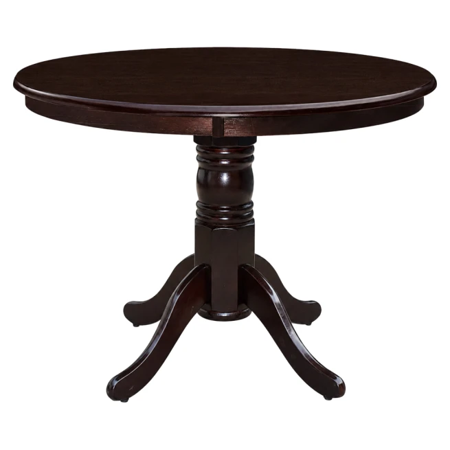 Jídelní stůl, kulatý, kaštan, průměr 106 cm, TABLOS NEW