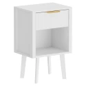 Noční stolek, bílá, TOBI