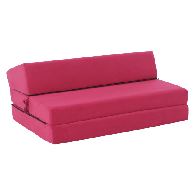 Skládací matrace/křeslo, 2v1, růžová magenta, VEDIS