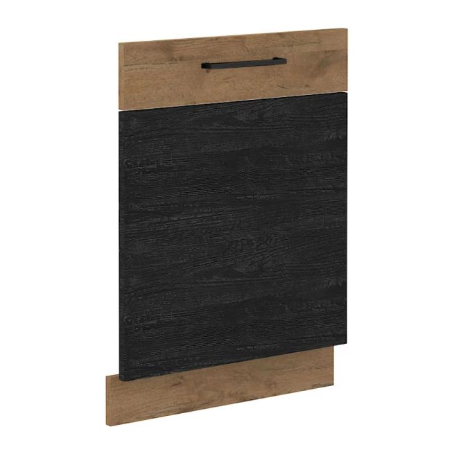 Dvířka na vestavnou myčku nádobí, šedá matná / dub lancelot, VEGA ZM 713x596