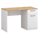 PC stůl, bílá/dub evoke, VELIS 1D1S/120