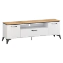 TV stolek, bílá/dub evoke, VELIS 2D1S/170