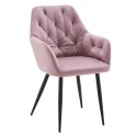 Designové křeslo, růžová Velvet látka, VERIO NEW