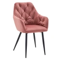 Designové křeslo, tmavě růžová Velvet látka, VERIO NEW