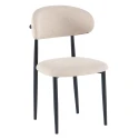 Jídelní židle, béžová látka/černá, ZAJDA TYP 1