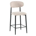 Barová židle, béžová látka/černá, ZAJDA TYP 2
