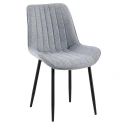 Jídelní židle, světle šedá/černá, ZAJRA