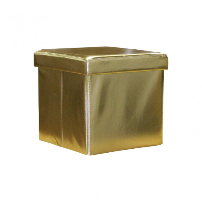 Sedací úložný box zlatý