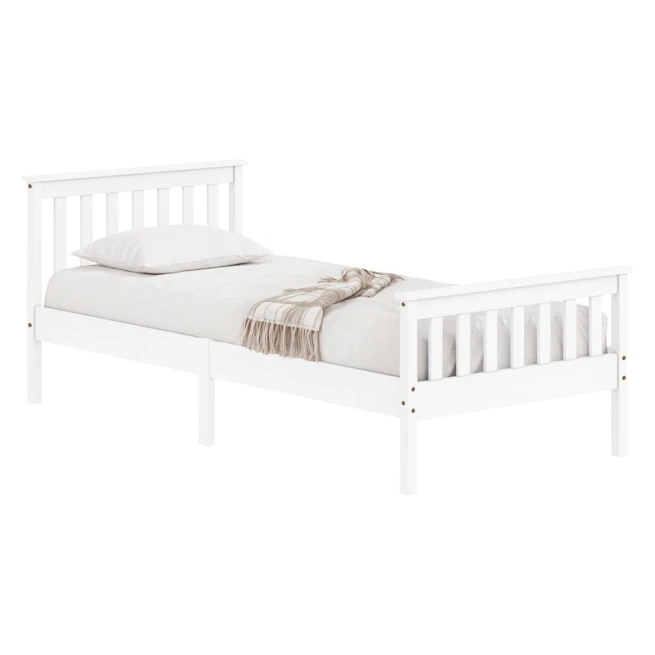 Jednolůžko TORINO 90x200 bílý lak