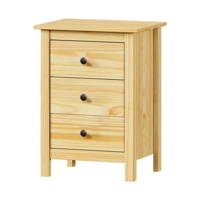 Komoda 3 zásuvky TORINO kovové úchytky