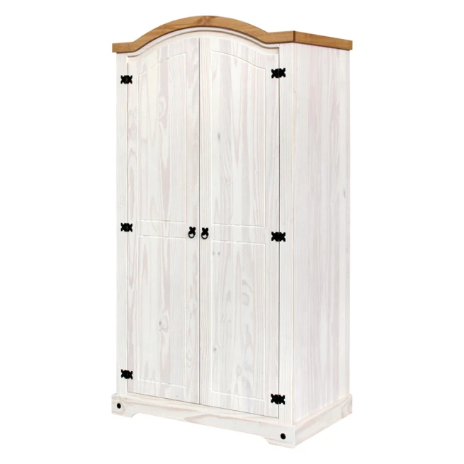 Skříň 2dveřová CORONA bílý vosk