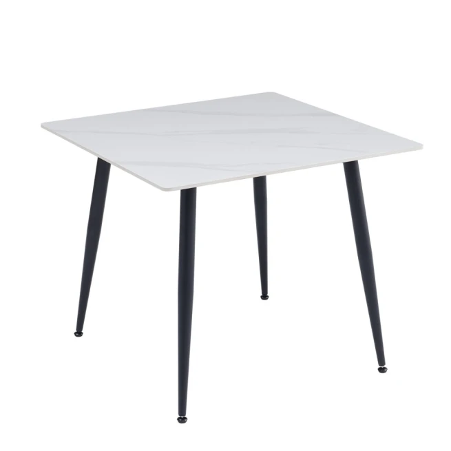 Jídelní stůl ADRIA 70x70 bílý mramor