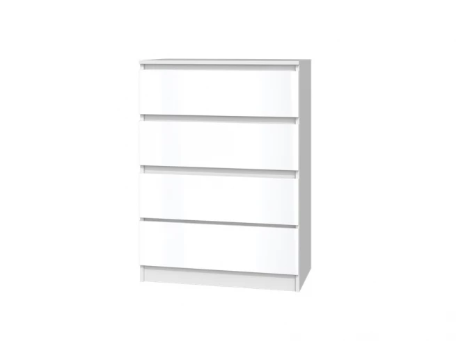 Komoda Malvína M4 bílý lesk