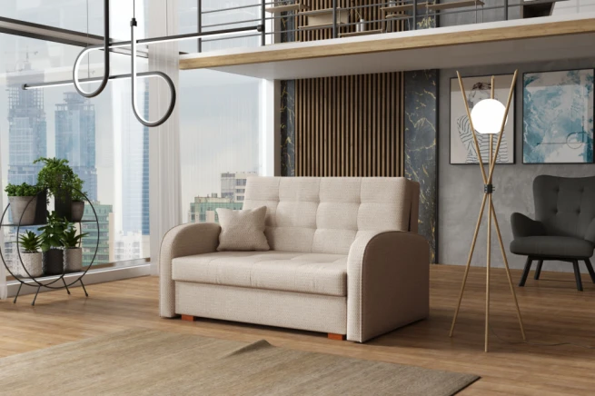 Rozkládací křeslo Vivian Gold II Aragon béžová