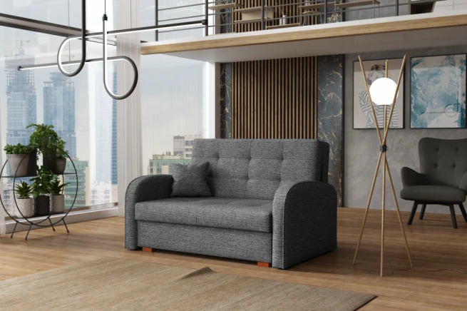 Rozkládací křeslo Vivian Gold II Aragon tmavě šedá