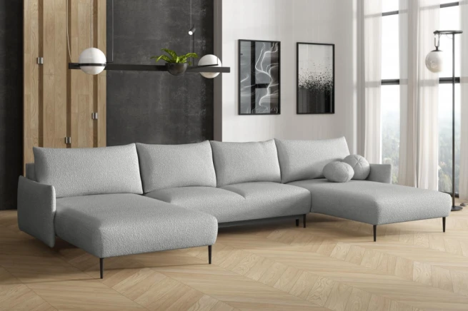 Sedací souprava Lamia U světle šedá