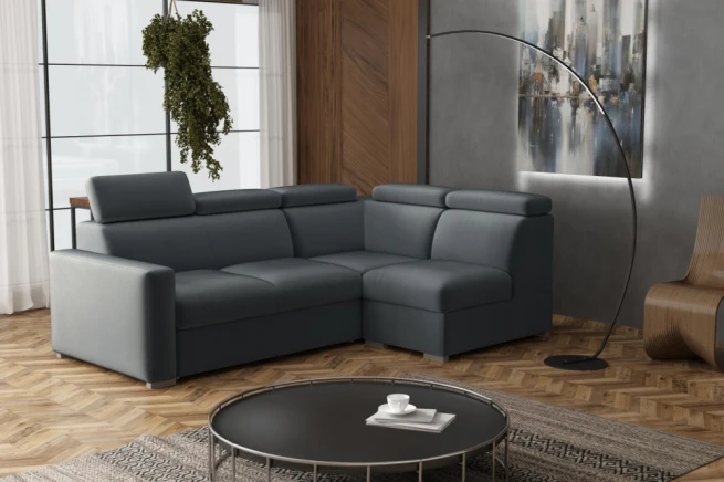 Sedací souprava Petrit VI pravá Paros tmavě šedá