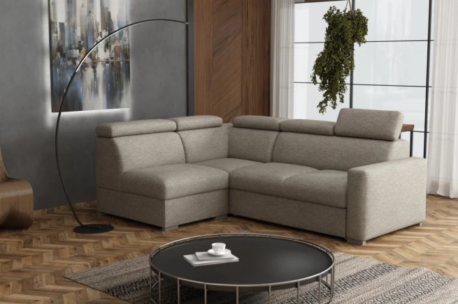 Sedací souprava Petrit VII levá Aragon hnědošedá