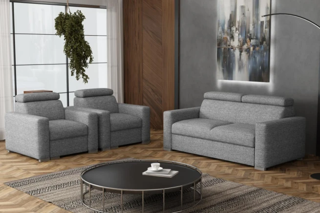 Sedací souprava Petrit 3+1+1 Aragon šedá