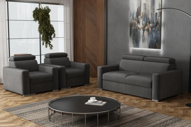 Sedací souprava Petrit 3+1+1 Kronos šedá