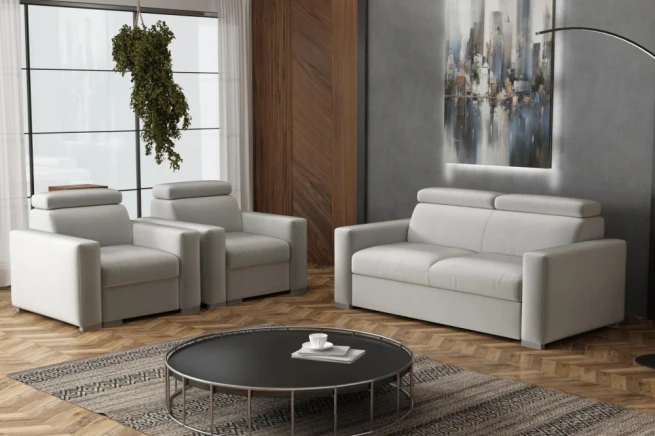 Sedací souprava Petrit 3+1+1 Paros světle šedá