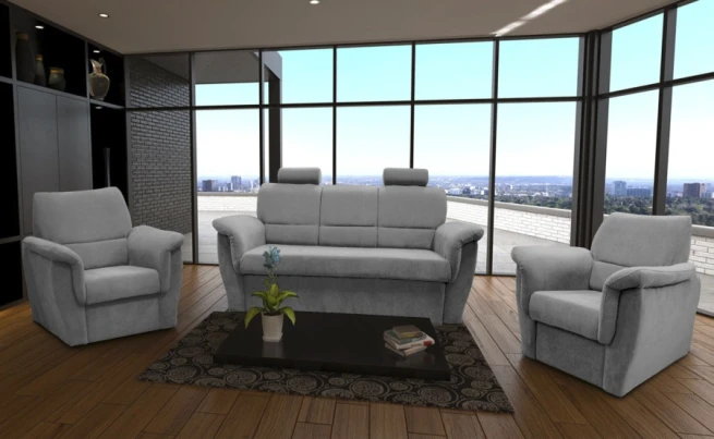 Sedací souprava Nadia sv.šedá