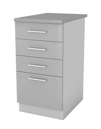 Kuchyňská skříňka Femme SZ40 4SZ šedý lesk