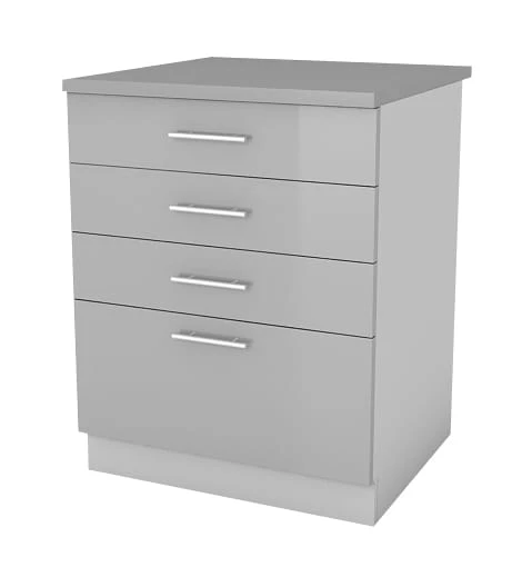 Kuchyňská skříňka Femme SZ60 4SZ šedý lesk