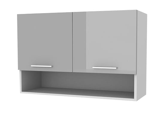 Kuchyňská skříňka Femme KL80 2D+P šedý lesk