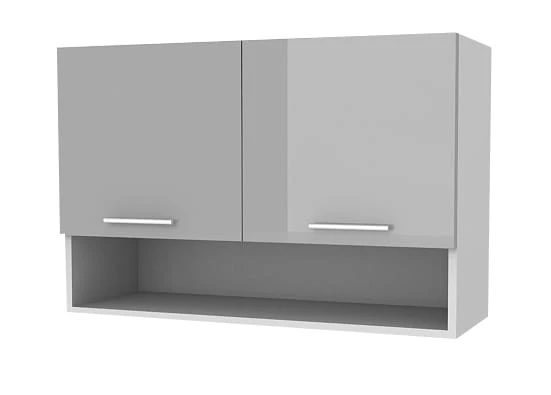 Kuchyňská skříňka Femme KL80 2D+P šedý lesk