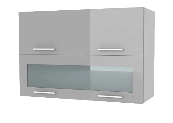 Kuchyňská skříňka Femme KL80 1D1W šedý lesk