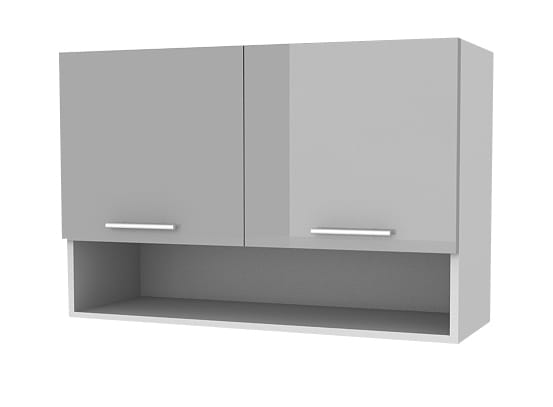 Kuchyňská skříňka Femme KL100 2D+P šedý lesk