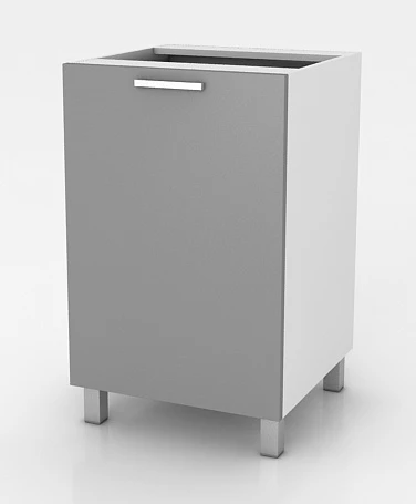 Kuchyňská skříňka Natanya D501D šedý lesk