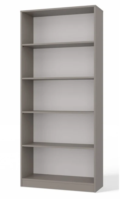 Knihovna Malvína 80 šedá jíl