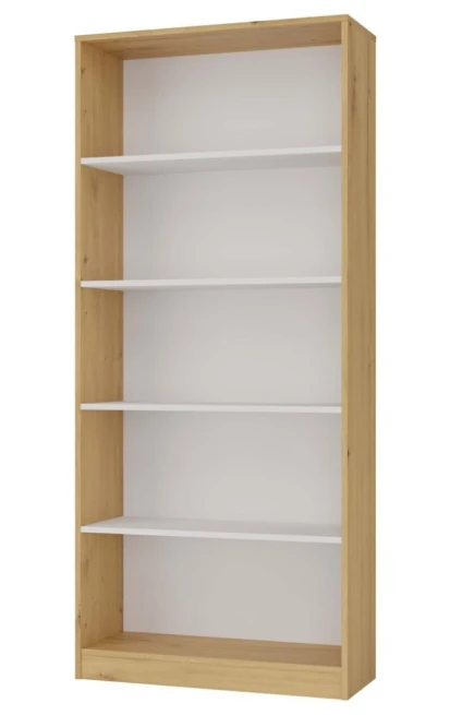 Knihovna Malvína 80 dub artisan/bílá