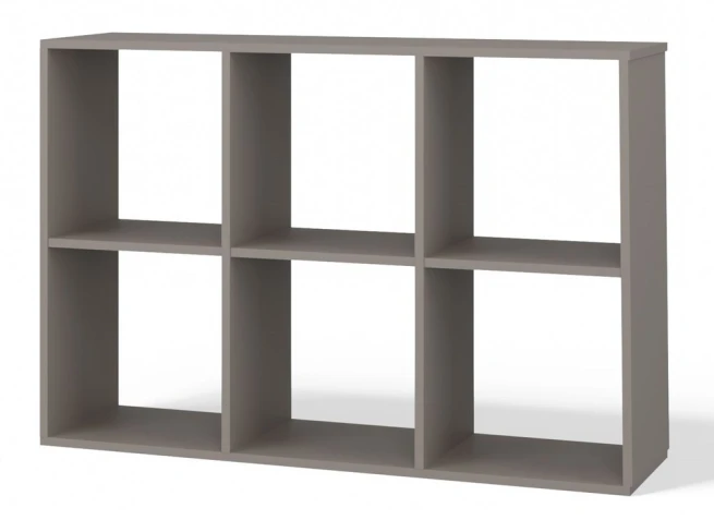 Regál Manja 2x3 šedá jíl