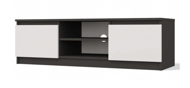 TV stolek Malvína 120 antracit/bílá