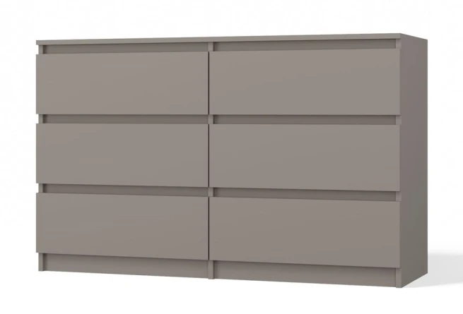 Komoda Malvína M6 120 šedá jíl