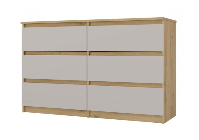 Komoda Malvína M6 120 dub artisan/kašmír