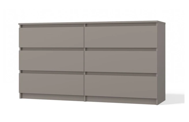 Komoda Malvína M6 140 šedá jíl